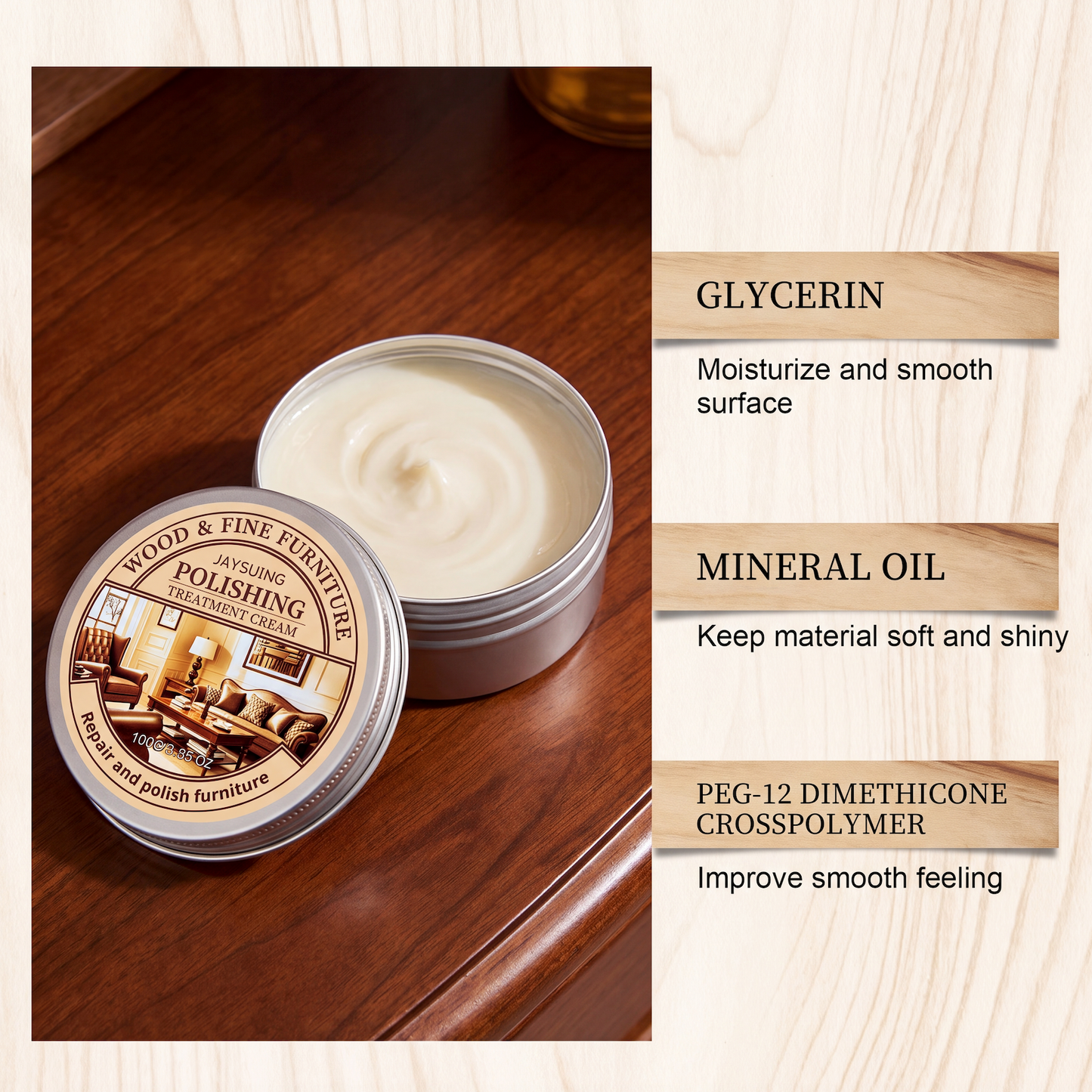 Wood & Leather Furniture Polish