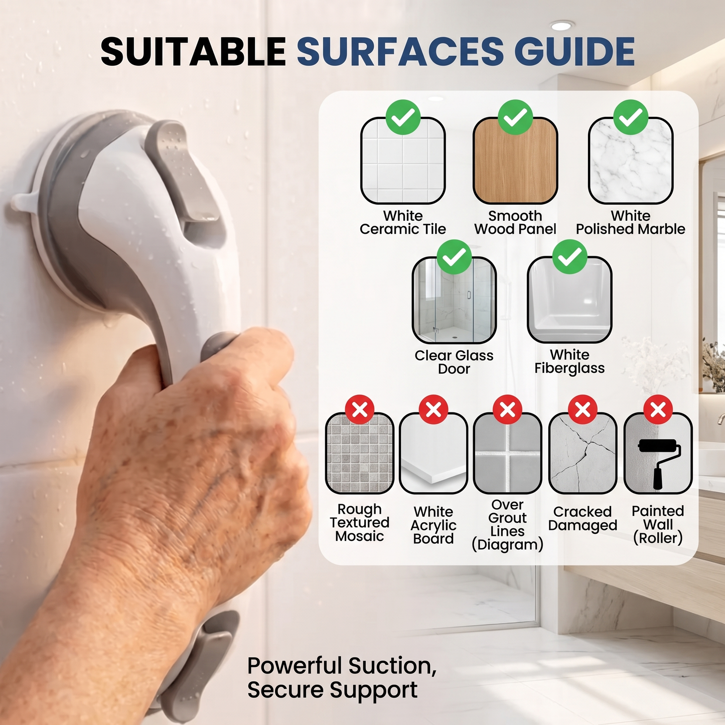 The Steady Shower Bar