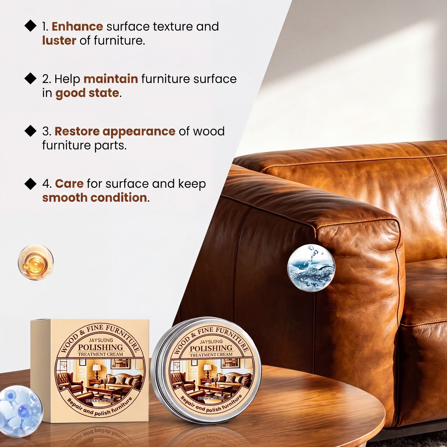Wood & Leather Furniture Polish